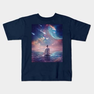 wandering cosmic oceans Kids T-Shirt